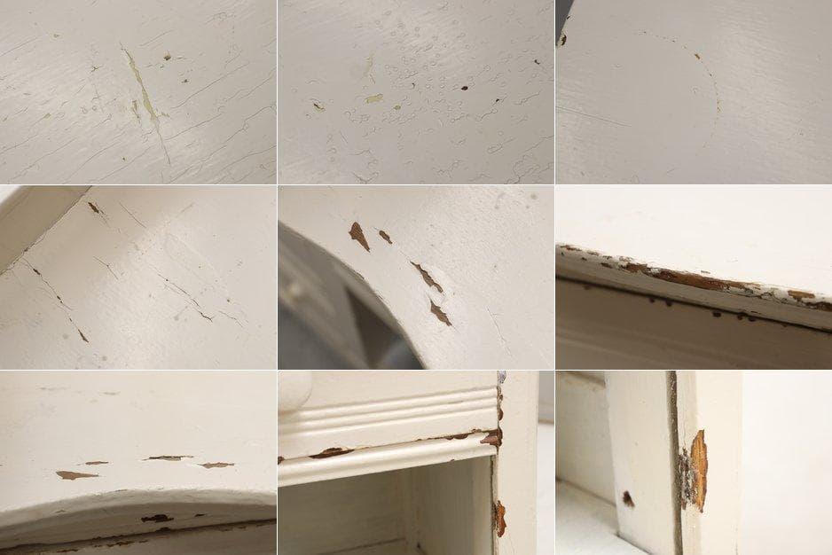 ヴィンテージ ホワイト ペイント クラシカル サイドボード キャビネット 収納