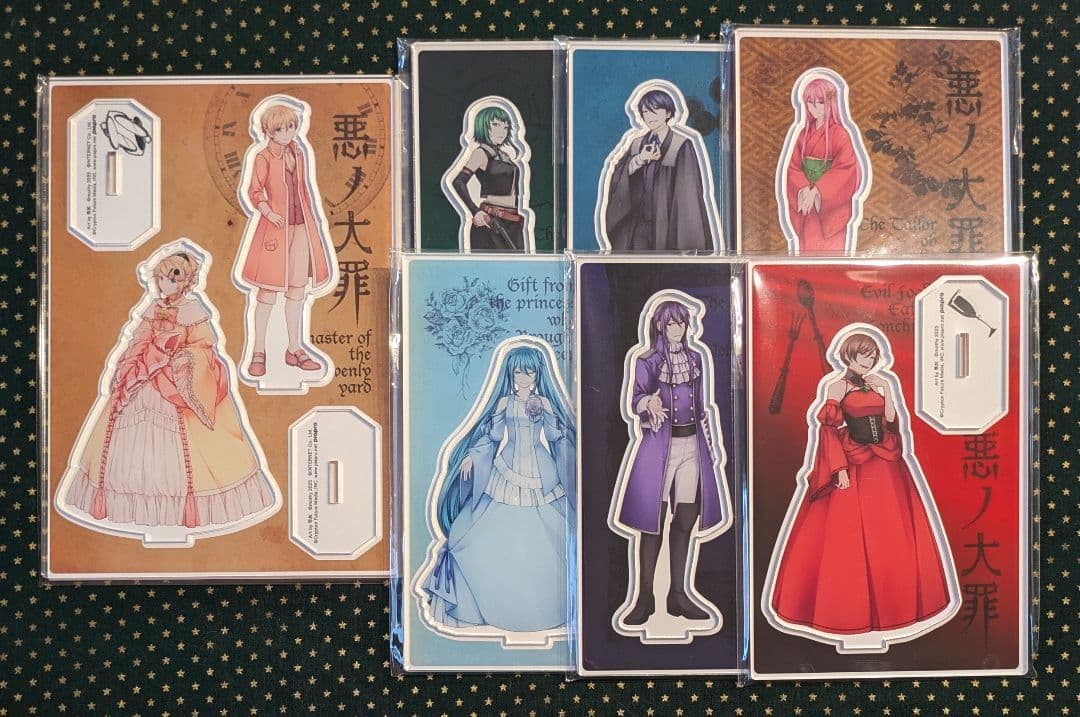 悪ノ大罪 台座付きアクリルスタンド コンプリートセット