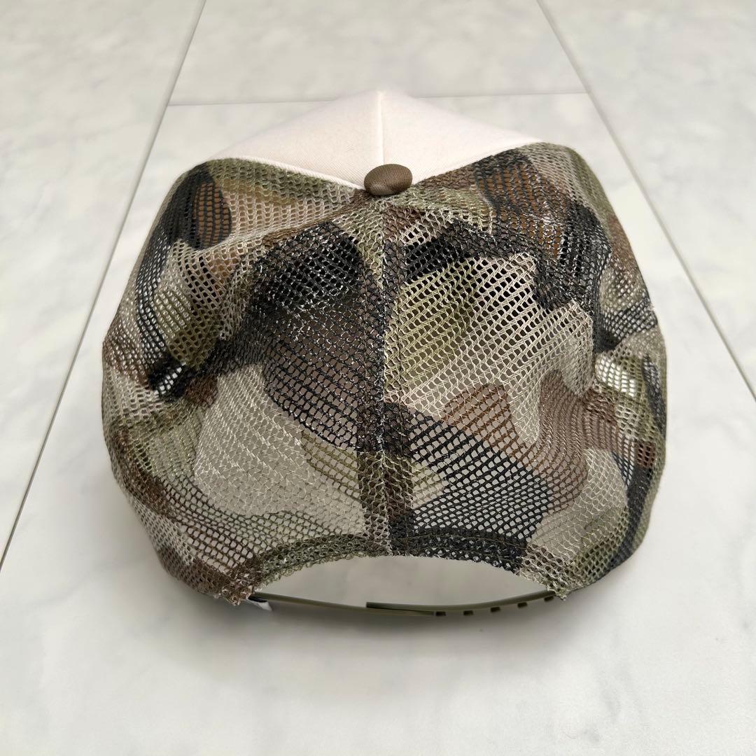 【大人気柄】STUSSY メッシュキャップ　迷彩　90s フリーサイズ　レア