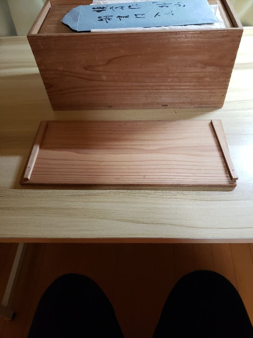 竹花入一重切　細川三齋１１世(公家適庵)造銘外山二重箱書付あり美品