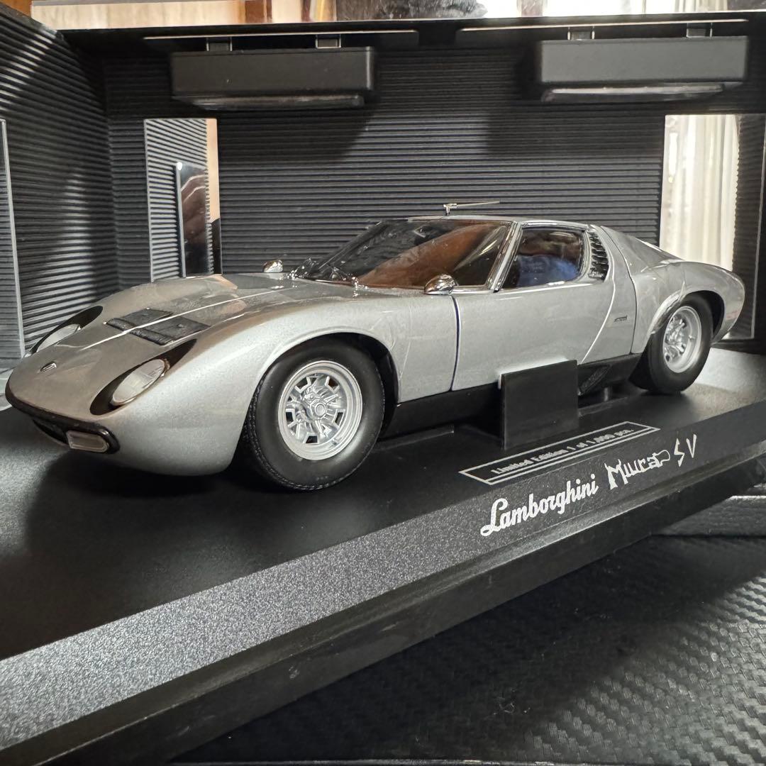 絶版未展示品 京商 1/18 ランボルギーニ ミウラ P400 SV シルバー