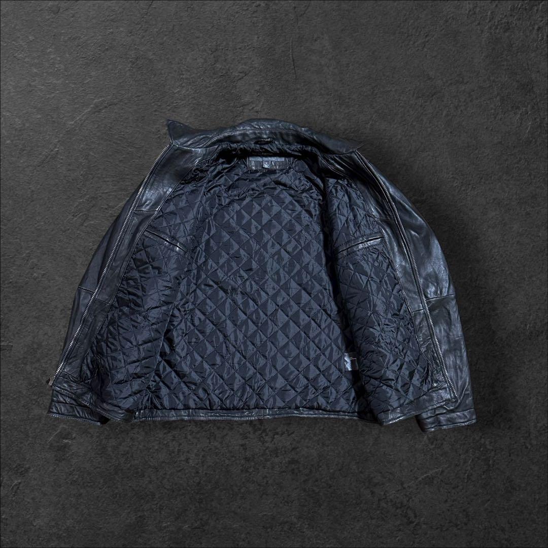 PERRY ELLISペリーエリスPORTFOLIOレザーブルゾンジャケット古着