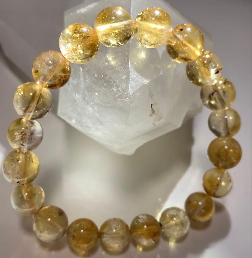★ひよこくん様★ 非加熱シトリン　カコクセナイト入り　ブレスレット