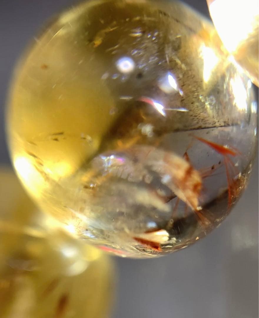 ★ひよこくん様★ 非加熱シトリン　カコクセナイト入り　ブレスレット