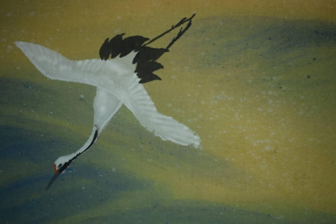 真作/静小/旭光/桐共箱付/布袋屋掛軸HG-955