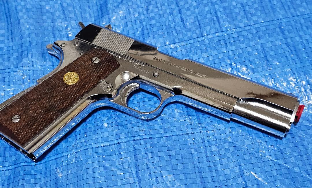 東京マルイ ガスガン コルトガバメント シリーズ'70 ニッケルフィニッシュ