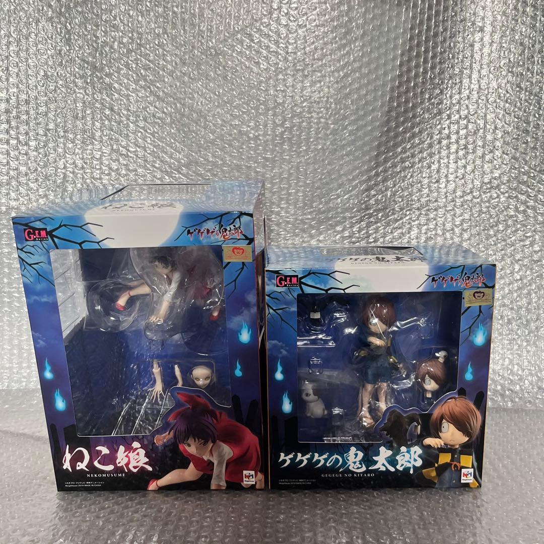 メガハウス G.E.M. ゲゲゲの鬼太郎 & ねこ娘 すねこすり付きセット