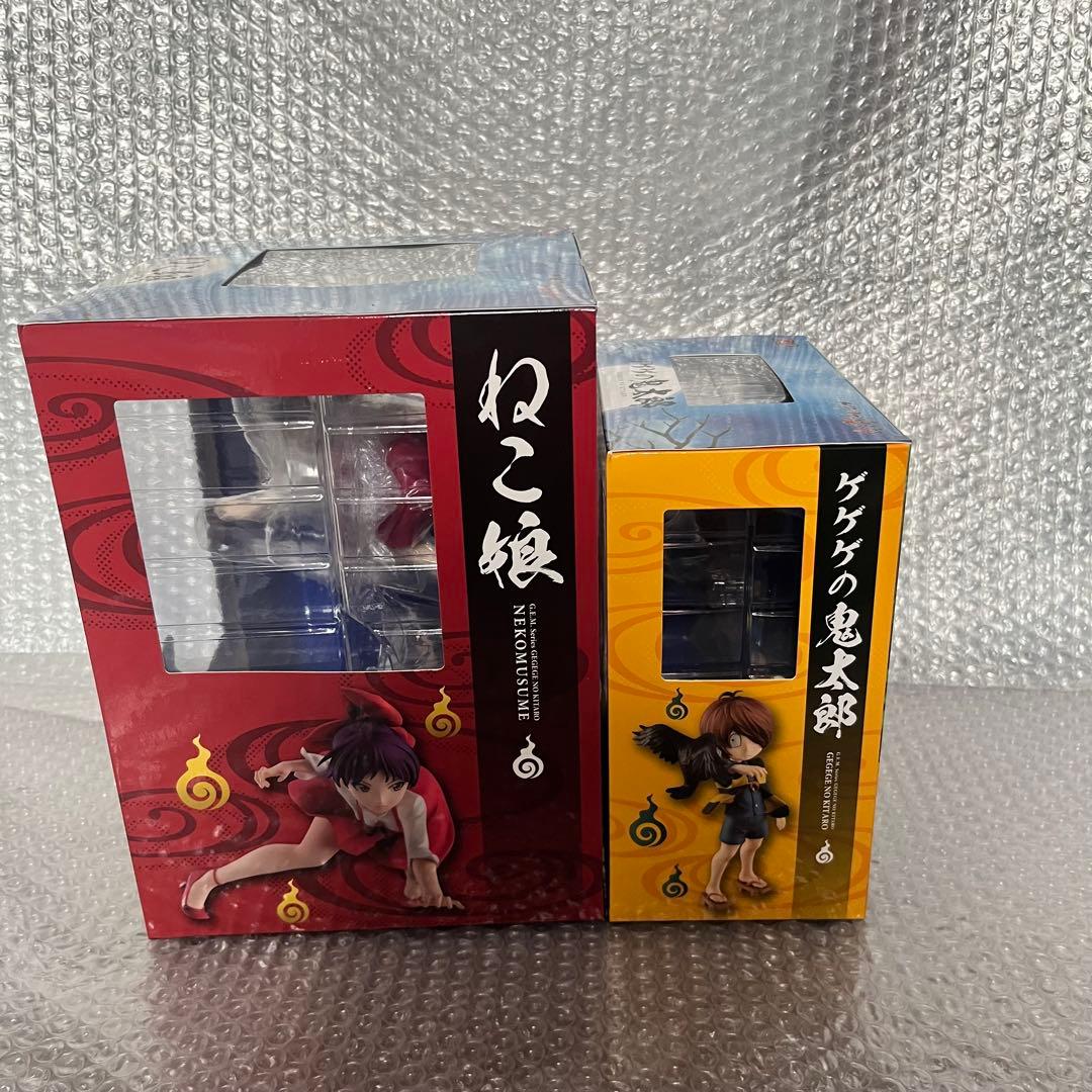 メガハウス G.E.M. ゲゲゲの鬼太郎 & ねこ娘 すねこすり付きセット