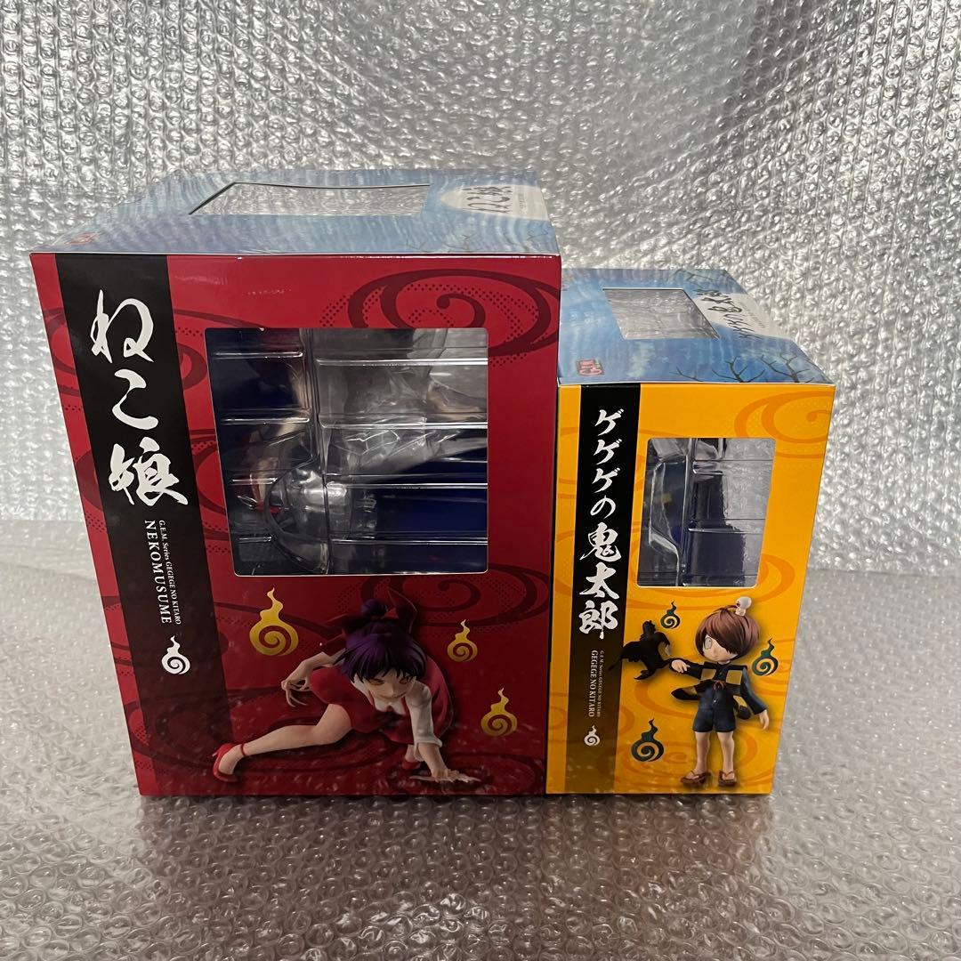 メガハウス G.E.M. ゲゲゲの鬼太郎 & ねこ娘 すねこすり付きセット