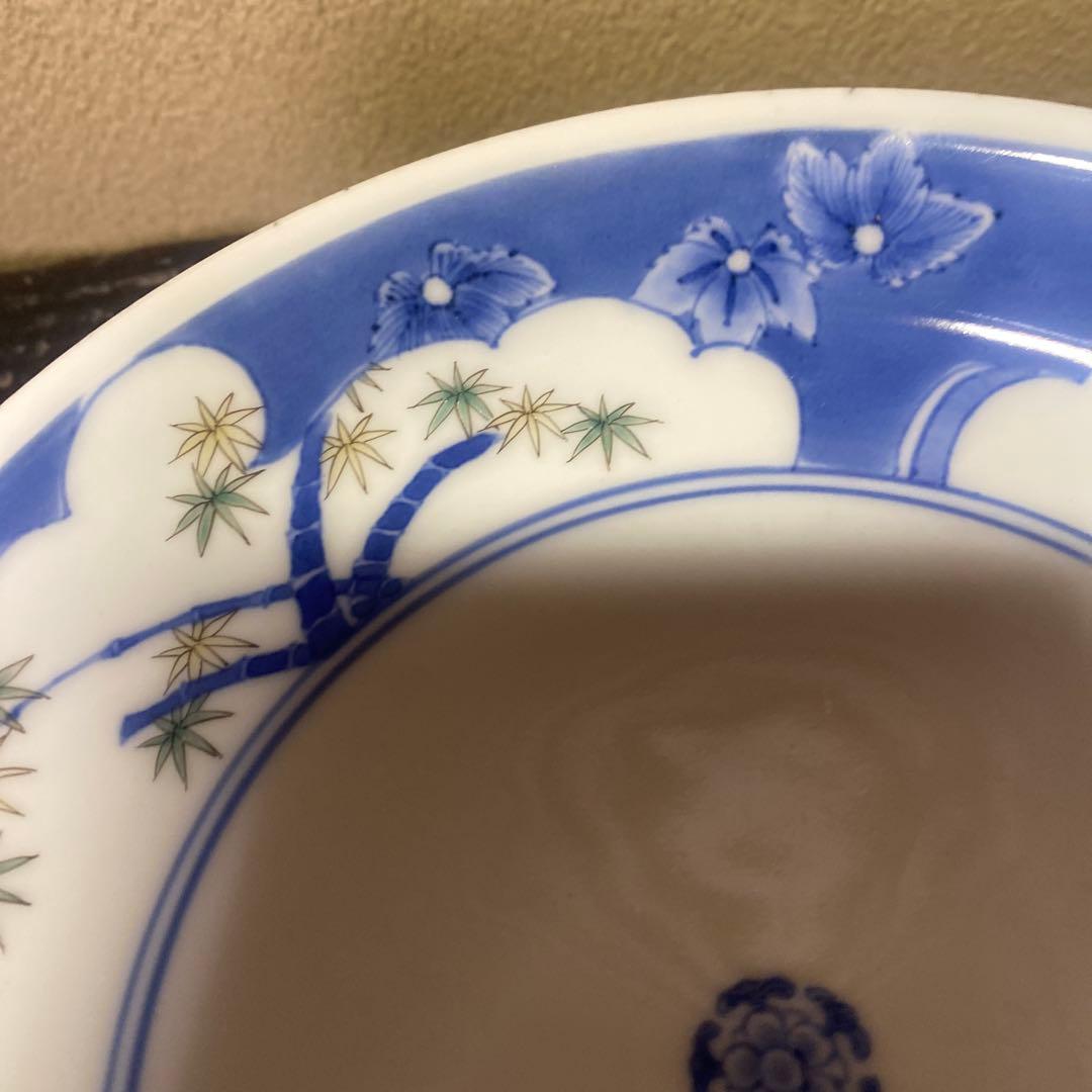 色絵松竹梅6寸皿5枚セット