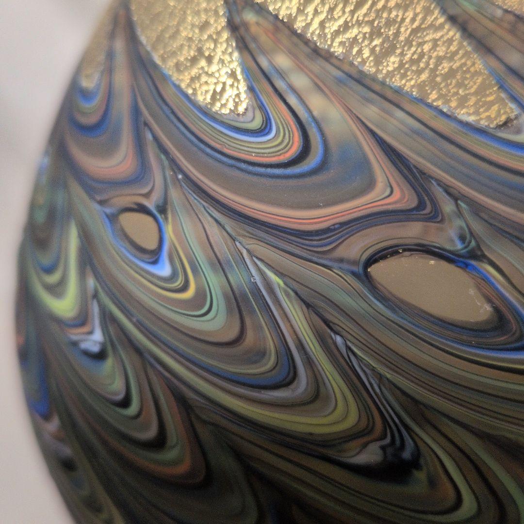 津軽びいどろ？美しいデキャンタ　作者不明