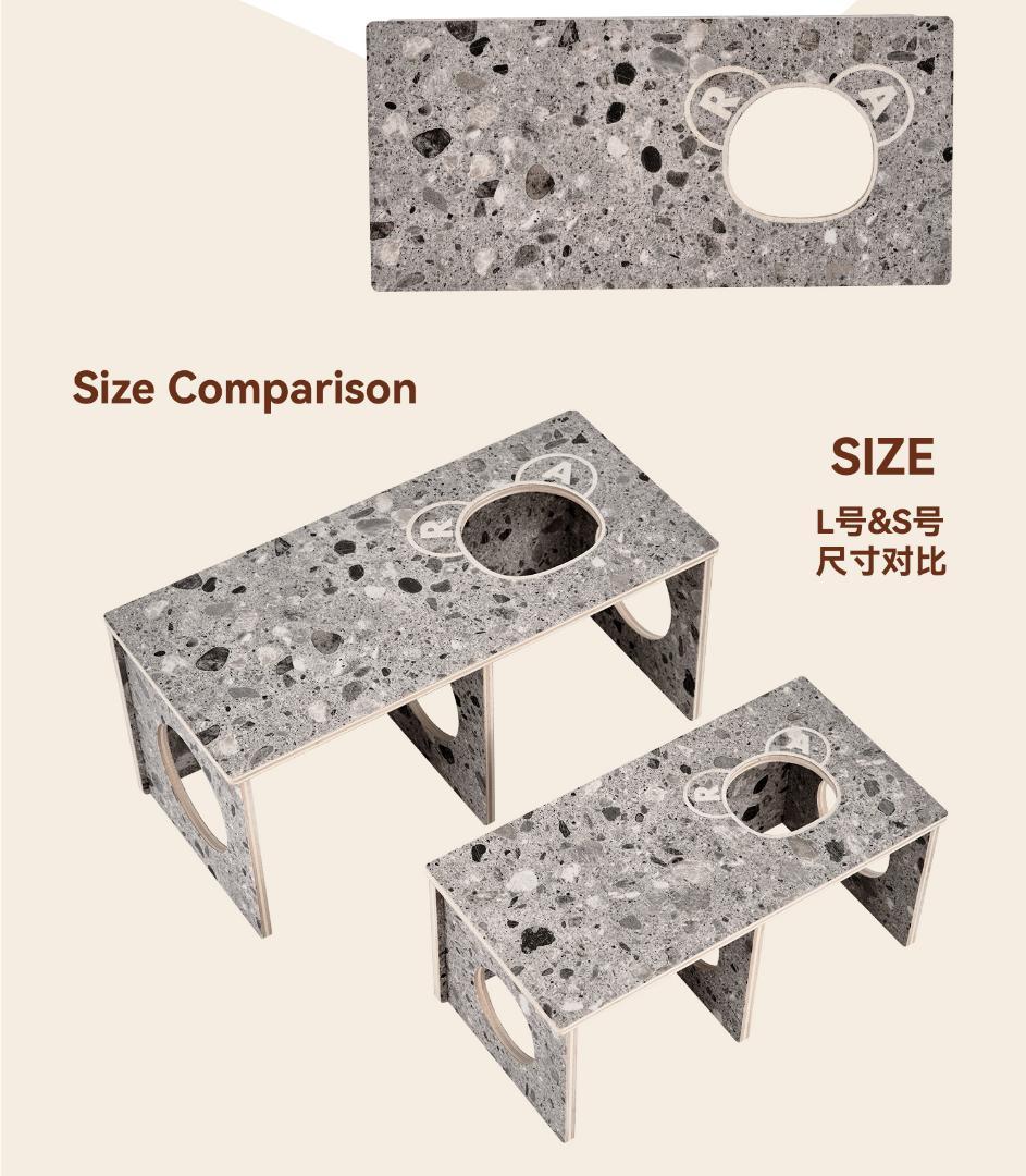 RaCoCo 小動物用木製ハウス 2穴付き