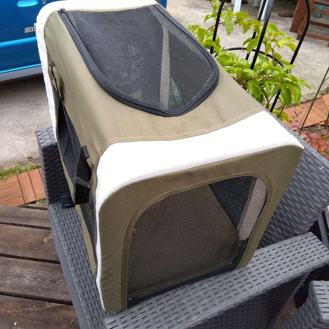 ペットカート 二段式 オリーブグリーン