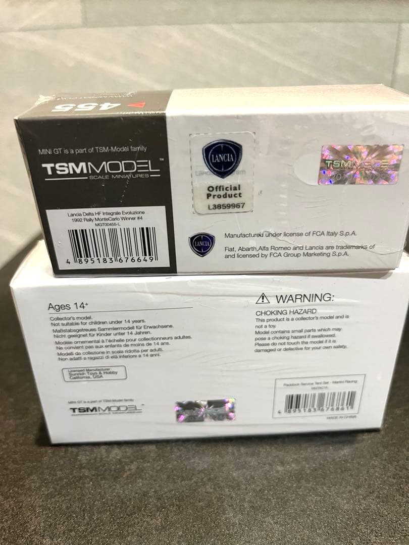 MINI GT ランチアデルタHFインテグラーレ 455 パドック2点セット