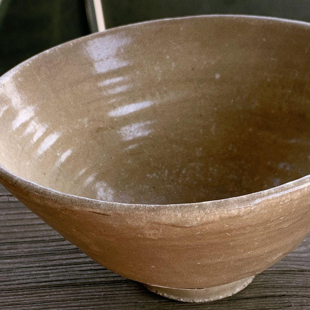 李朝　高麗　抹茶茶碗　大きな茶碗　朝鮮　韓国　骨董品　中国　古美術　欠けあり