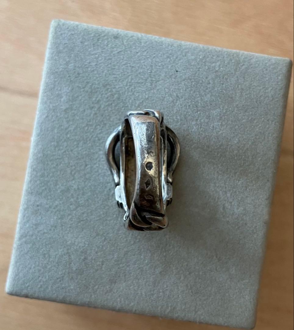 エルメス HERMES ブックルセリエ シルバーリング 指輪 11号