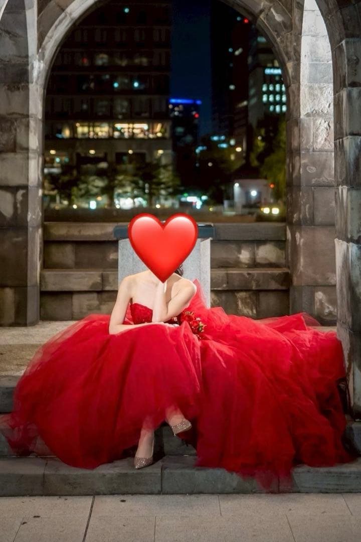 YNS カラードレス　赤