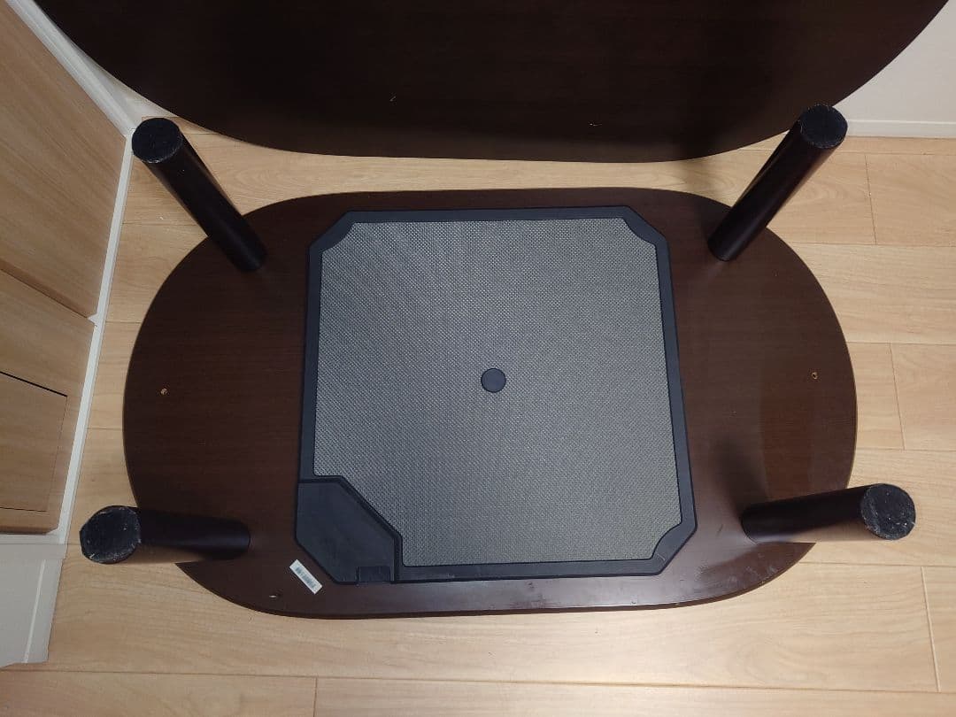 無印良品 楕円こたつ フラットヒーター ダークブラウン