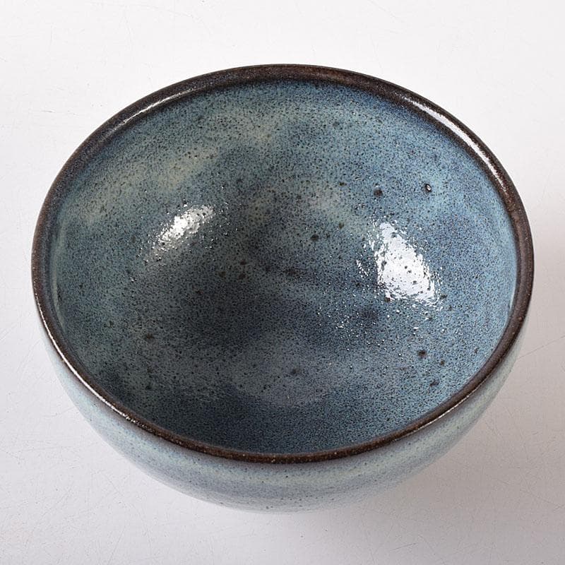 茶道具　小代焼　ふもと窯　井上泰秋作　茶碗　共箱　V　8242