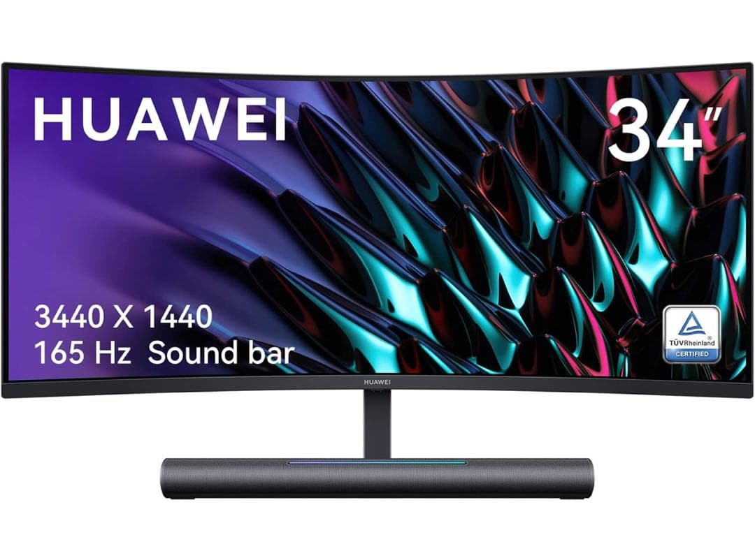 HUAWEI 34インチ曲面モニター 本体