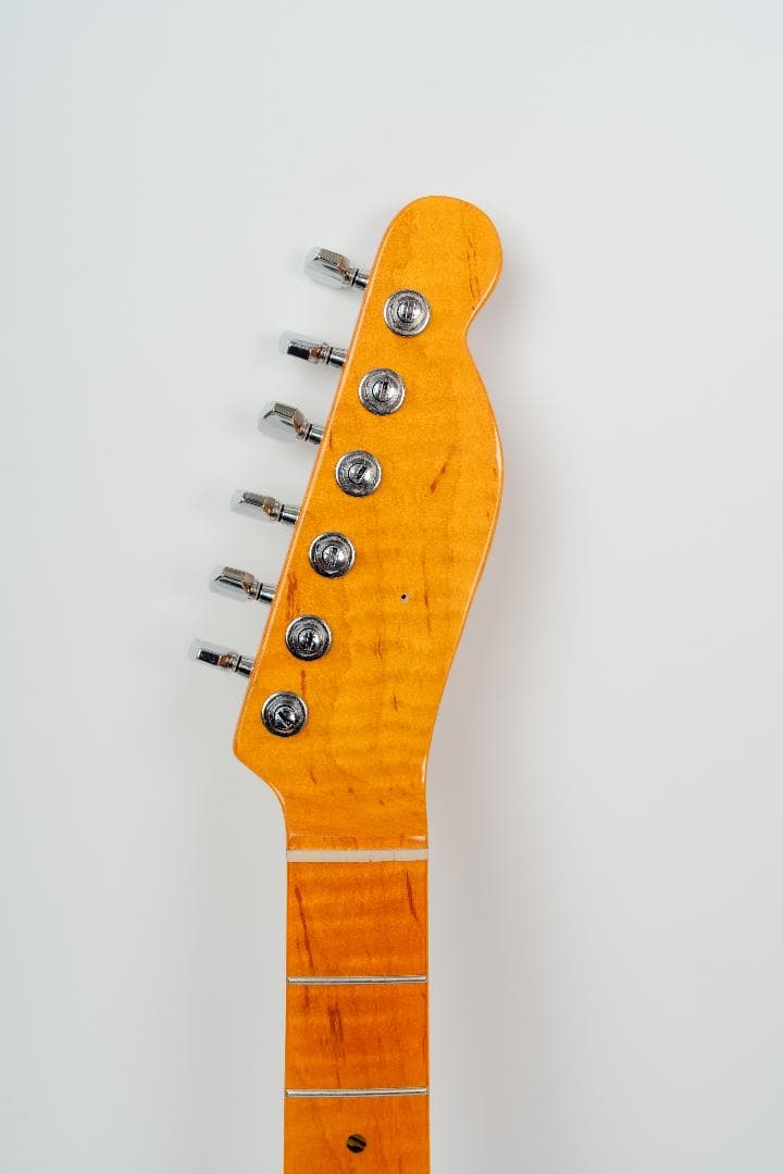 テレキャスター　メイプルネック　杢目　GOTOH　マグナムロックペグ付き