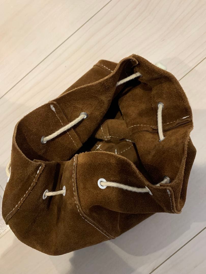 エンダースキーマ　巾着バッグ　キャメル