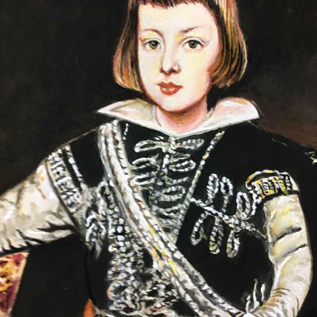 アクリル画　バルタサール・カルロスの模写