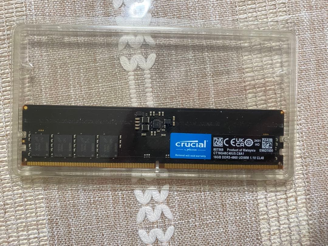 crucial DDR5 16GB x1 4800MT/s CL40 新品 2)