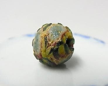 ★G2704★古代とんぼ玉 (A48) ローマ　美枯　ガラスビーズ　モザイク芯玉