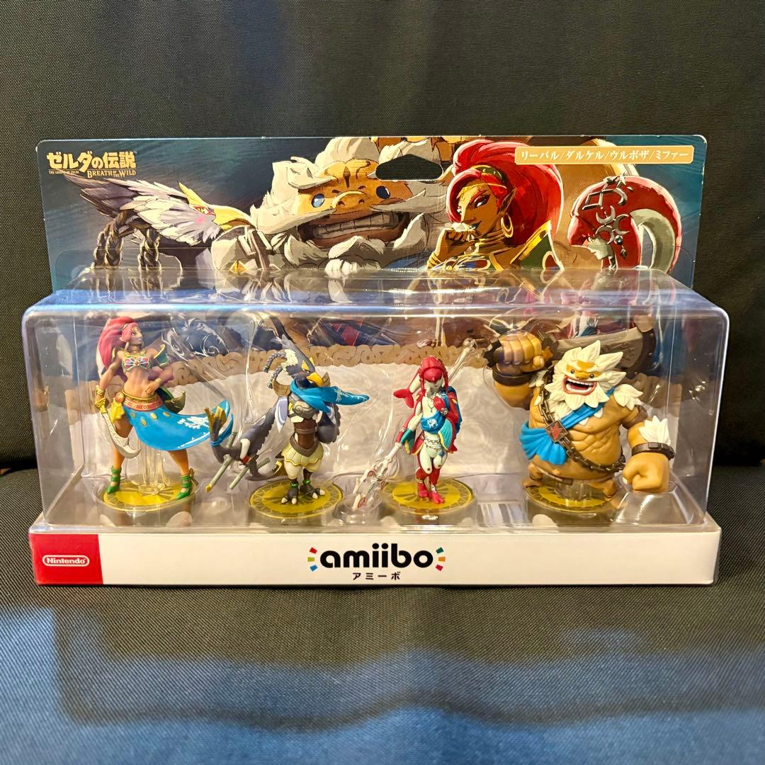 【新品未使用】amiibo 4人の英傑セット ゼルダの伝説　ブレスオブザワイルド