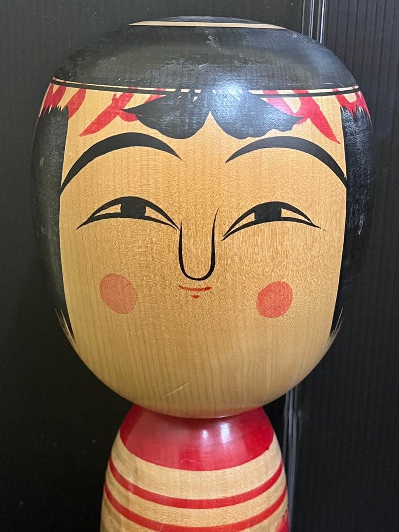 C825 こけし　斎藤徳寿　土湯系特大こけし　特大こけし　日本人形　土湯系