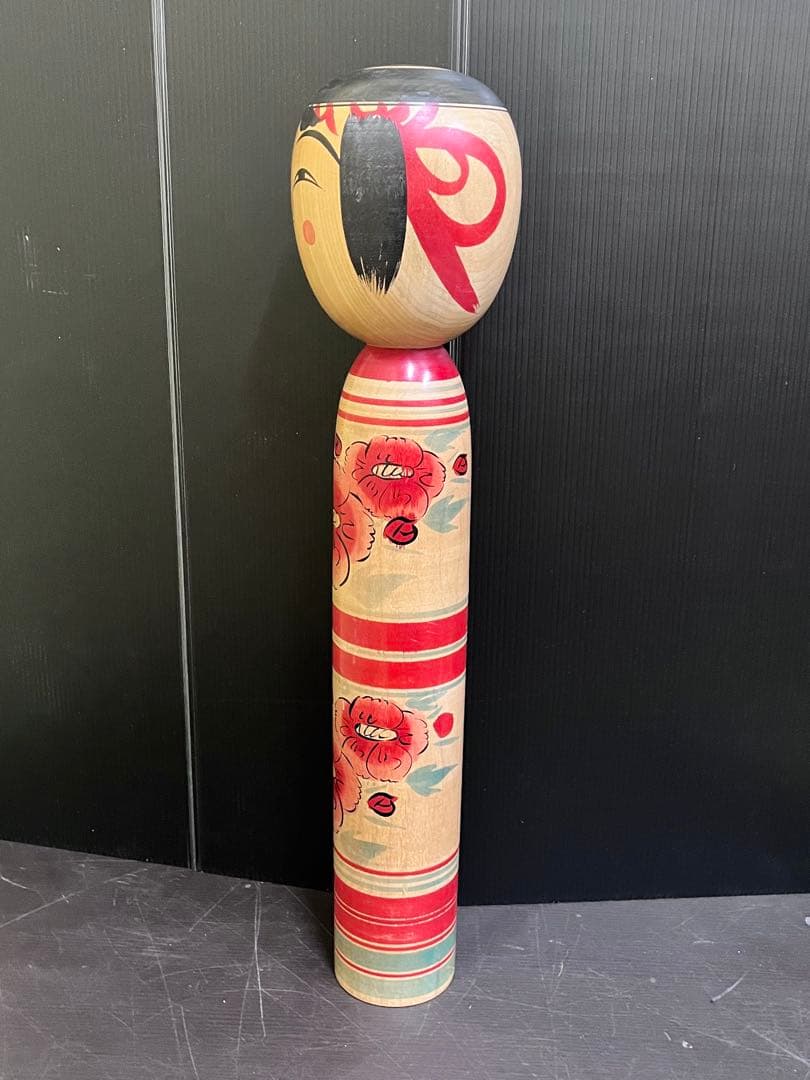 C825 こけし　斎藤徳寿　土湯系特大こけし　特大こけし　日本人形　土湯系