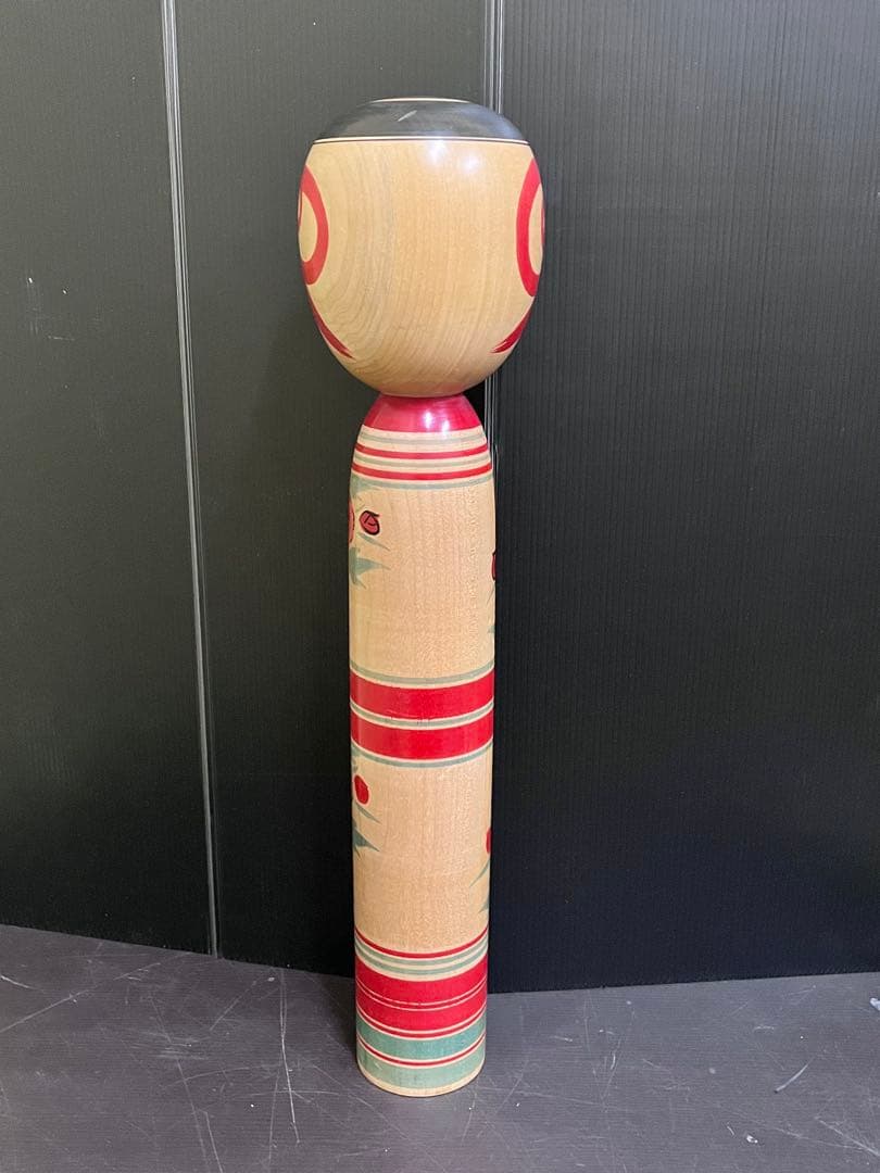 C825 こけし　斎藤徳寿　土湯系特大こけし　特大こけし　日本人形　土湯系