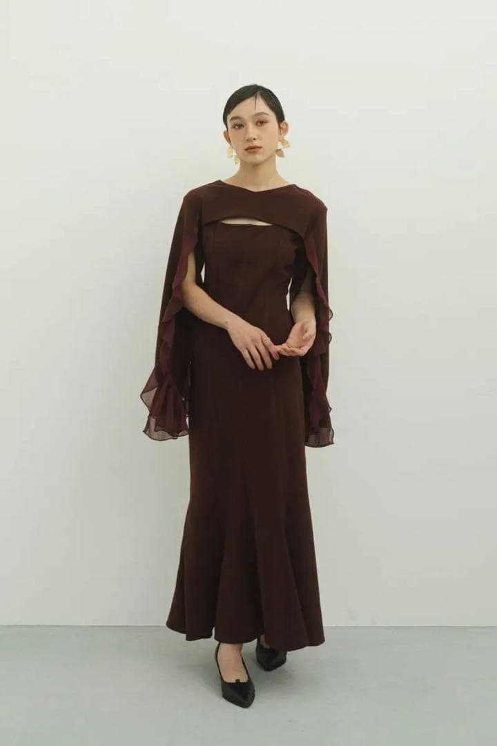 Knuth Marf frill sleeves one piece XSサイズ