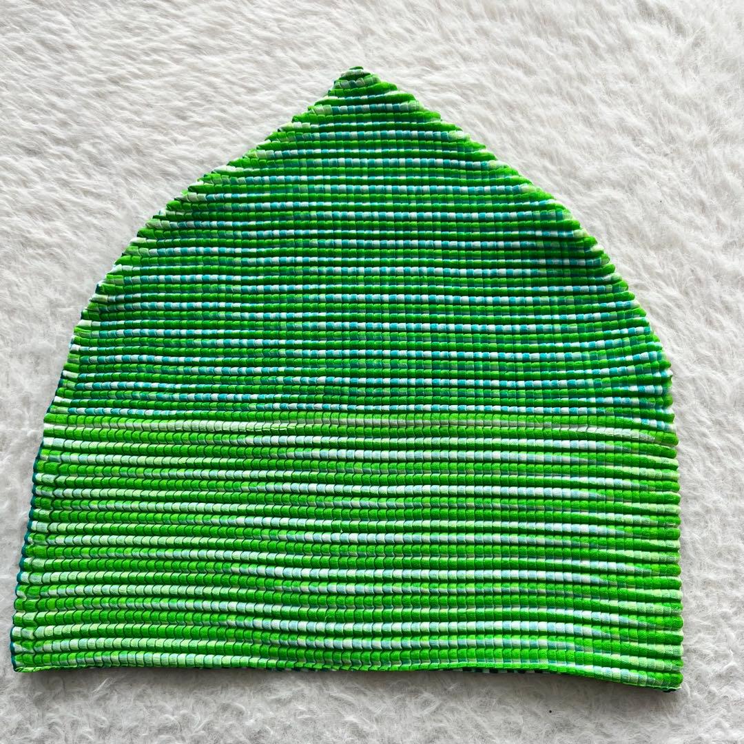 【極美品】イッセイミヤケ　プリーツプリーズ プリーツ キャップ 帽子　ハット