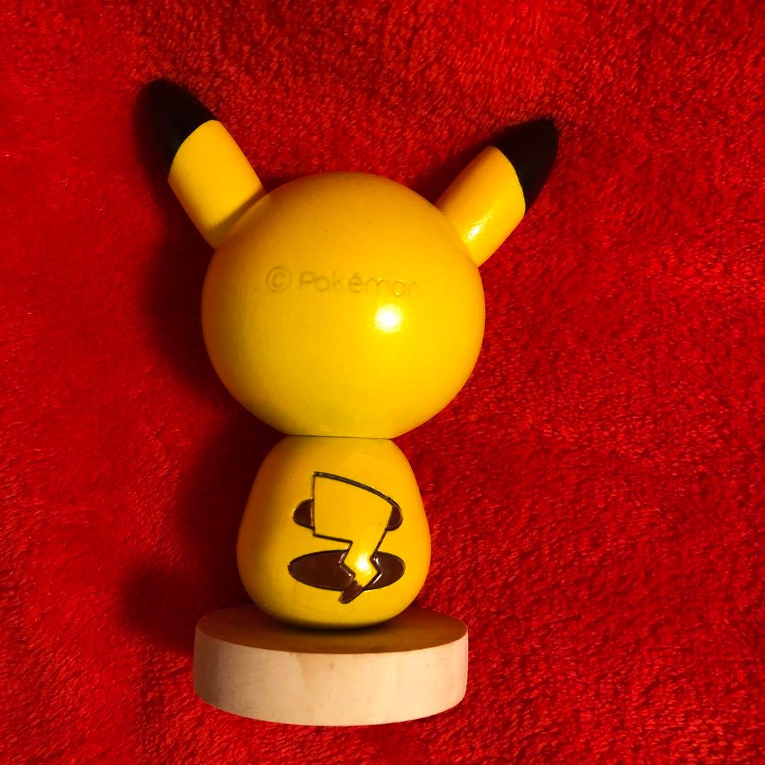 2014年　木製 卯三郎こけし　ピカチュウ フィギュア