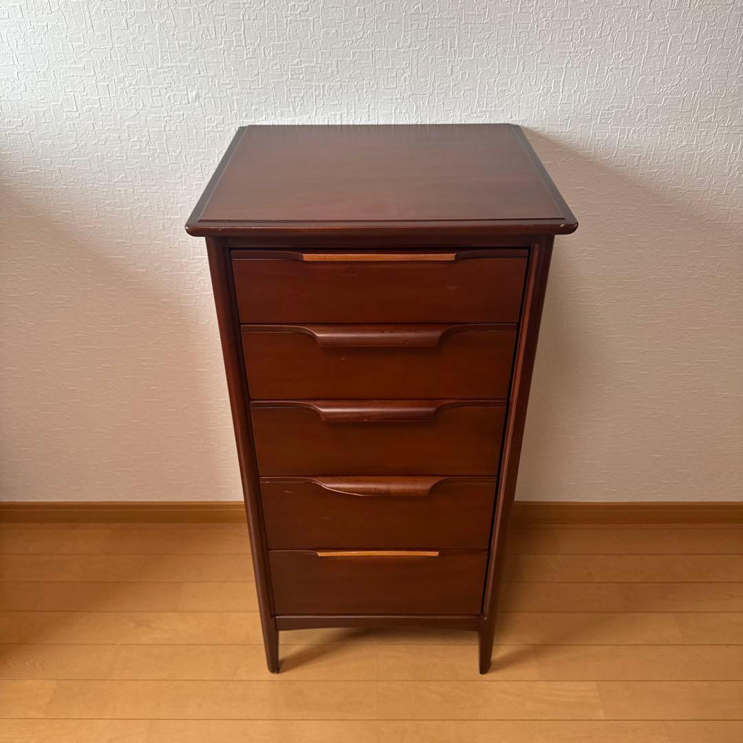 購入価格7万弱。東海家具 オーランドチェスト 幅45 5段　一部リメイク、補修済