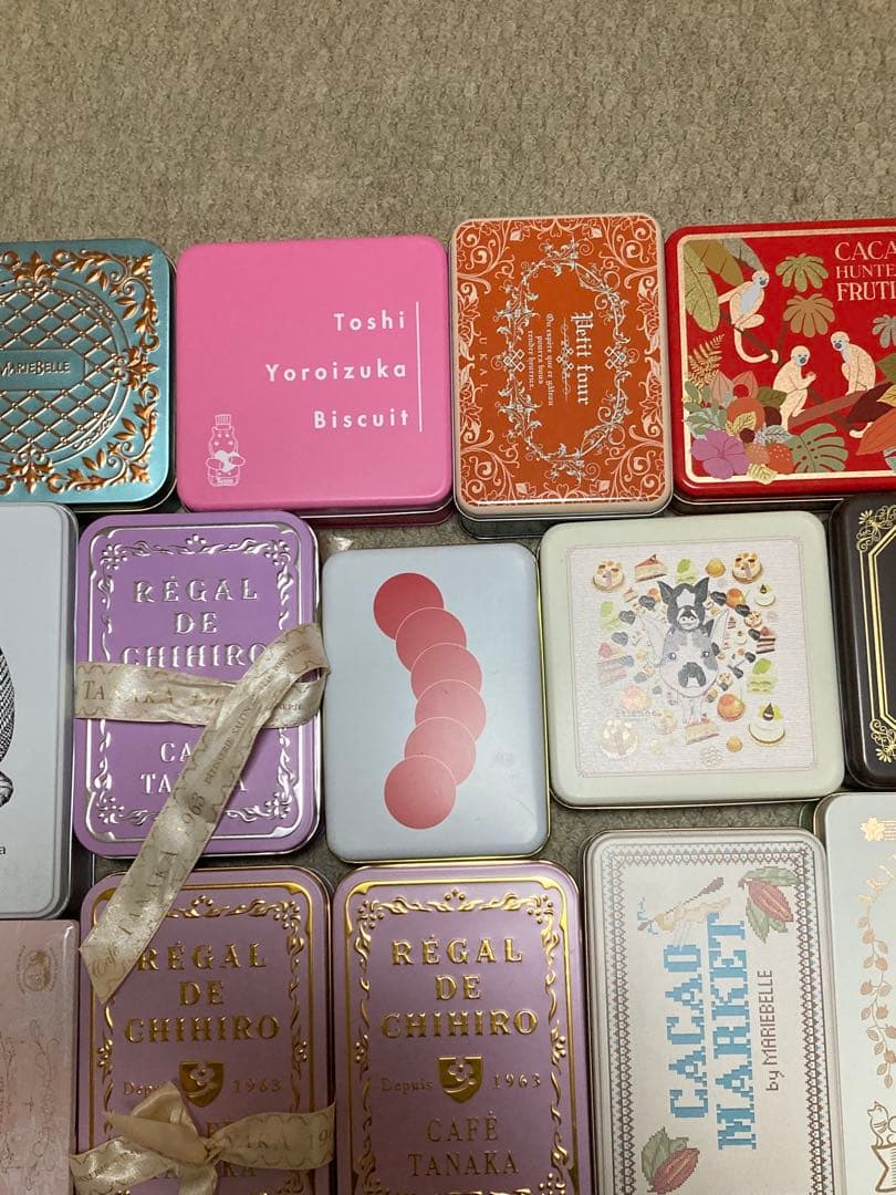 カフェタナカなどクッキー缶空き缶セット（バラ売りもok）