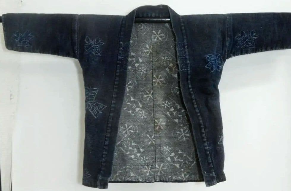 木綿・幕末期前後・刺子火消半纏・は組・手刺子・はんてん・アンティーク