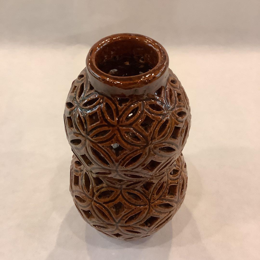 大樋長阿弥作 七宝透 杓立