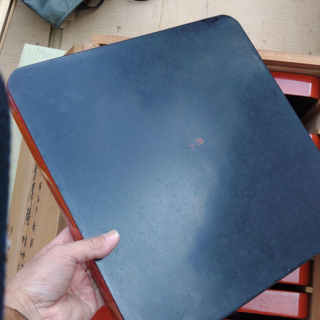 お盆　漆器　組盆　古道具