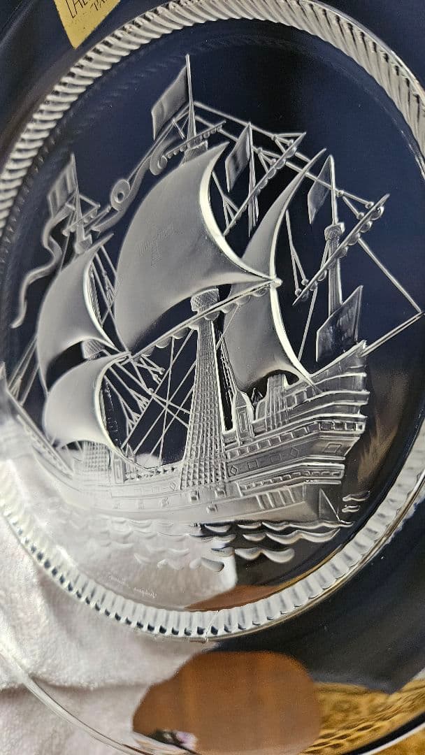 Hankyu ガラス 帆船 プレート