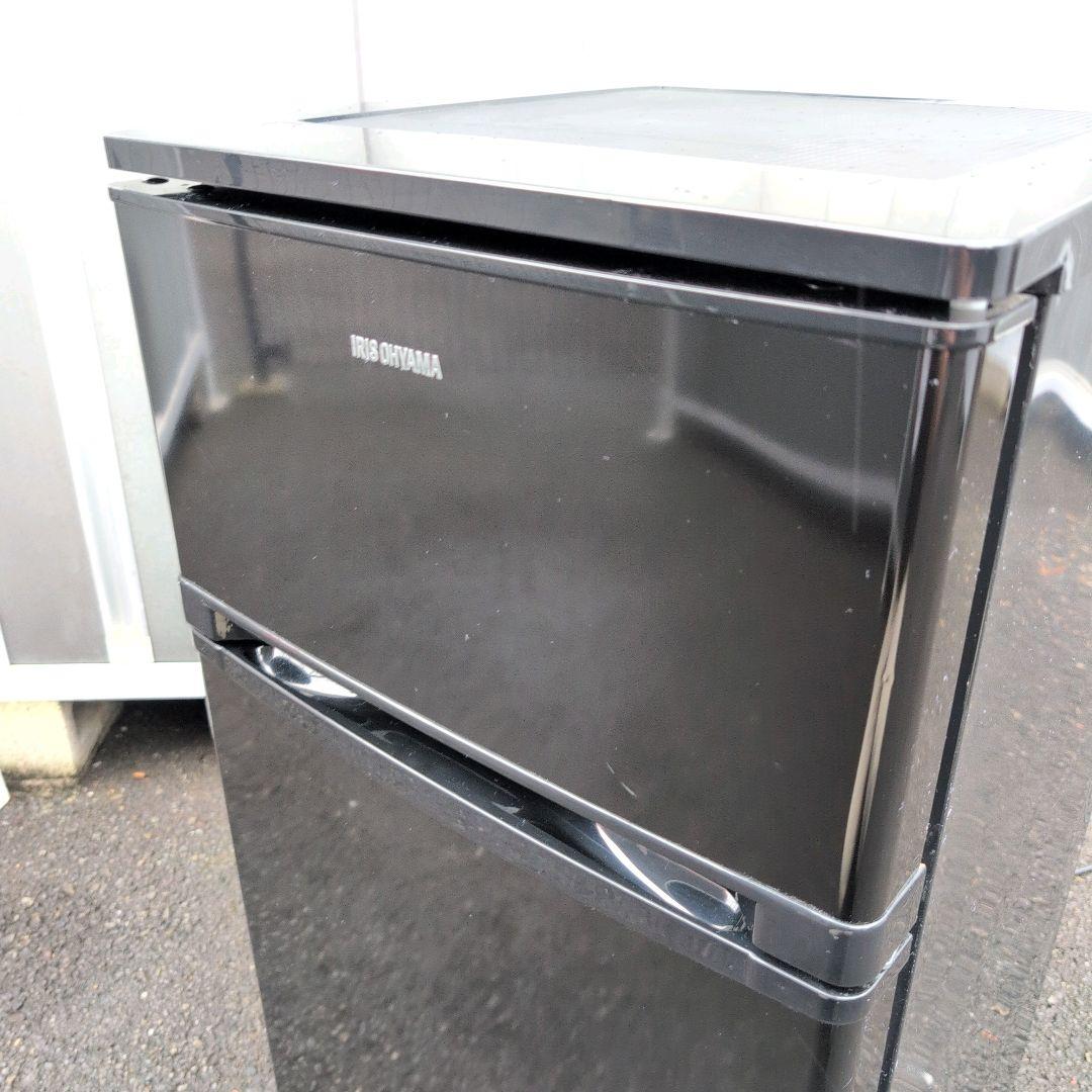 アイリスオーヤマ　2ドア　冷凍　冷蔵庫　NRSD-8A-B　81L