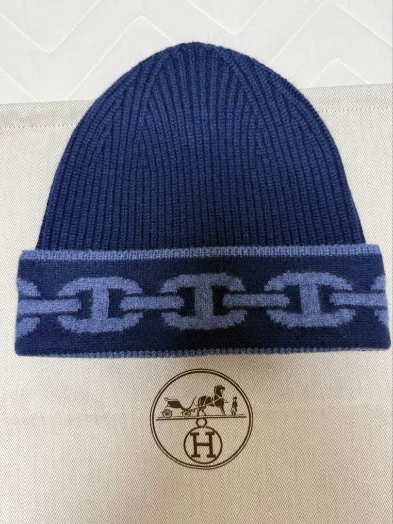 【新品未使用】 エルメス 新作　ニットキャップ 《ヘヴン》 L