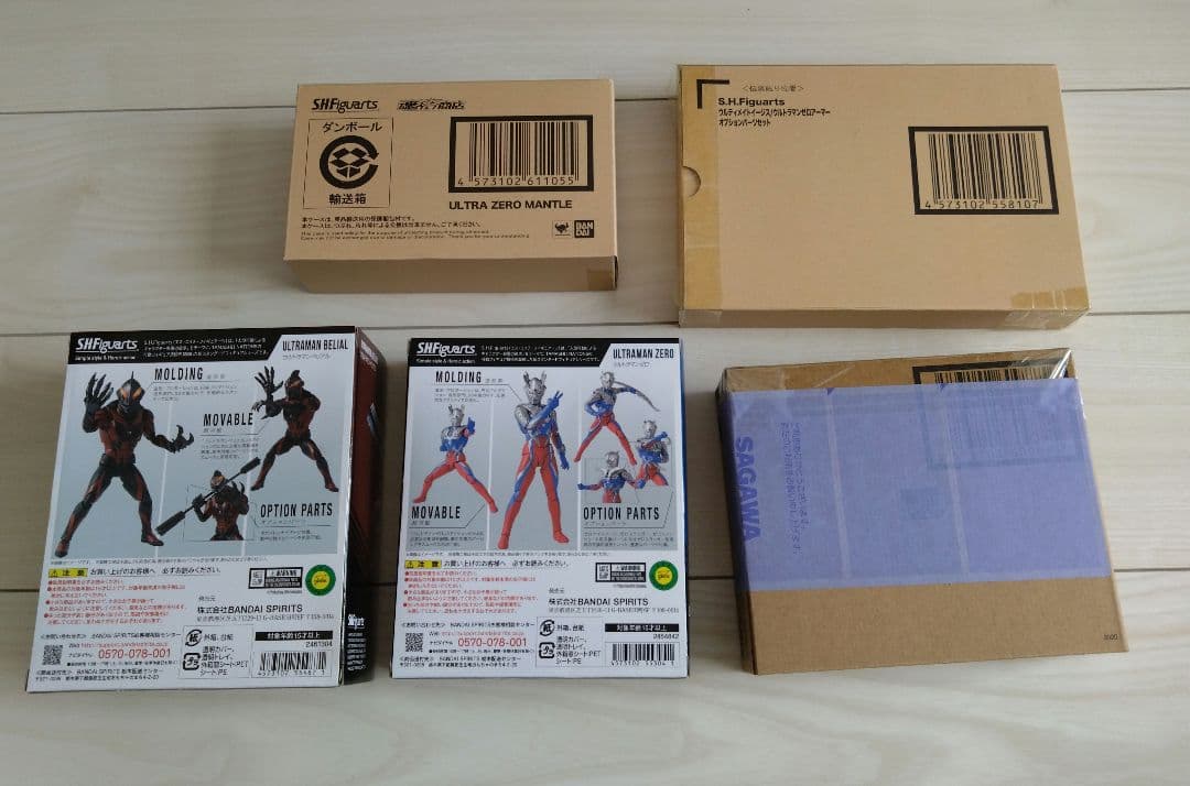 S．H．Figuarts　ウルトラマンベリアル、ウルトラマンゼロとゼロ関連セット