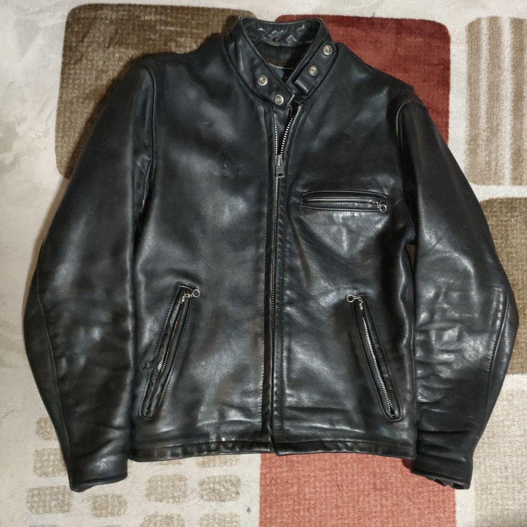 T*A様 人気定番Schot別注641SPシングルライダースジャケット３４ダメな