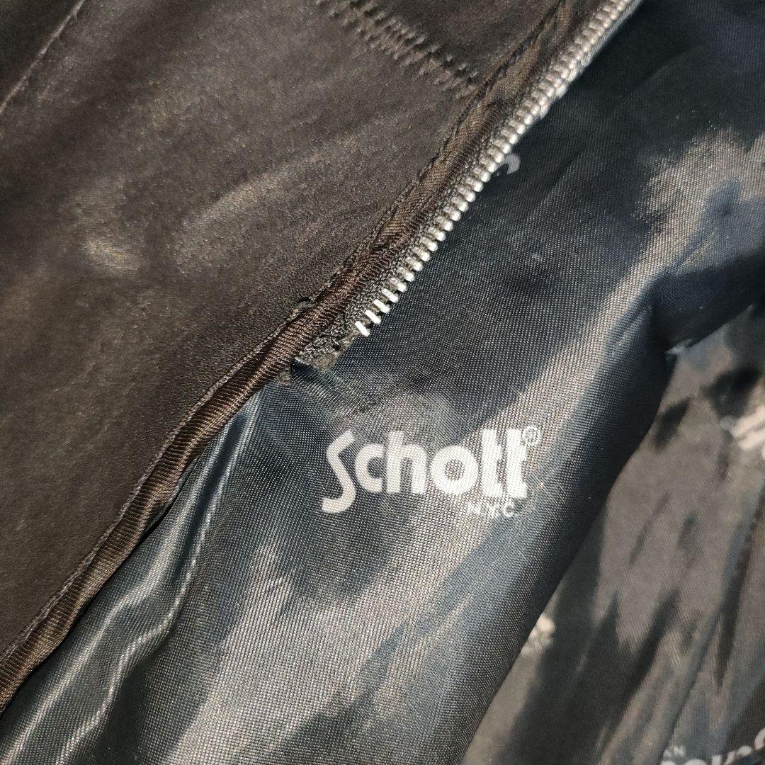 T*A様 人気定番Schot別注641SPシングルライダースジャケット３４ダメな