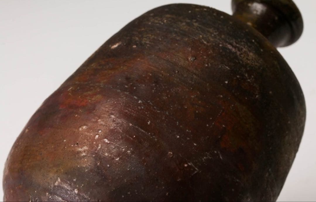 人間国宝 伊勢崎淳 備前徳利 共箱共布 栞