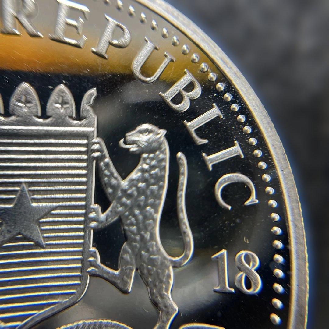 【純銀】ソマリア共和国　2018年　エレファント銀貨100シリング　1オンス②