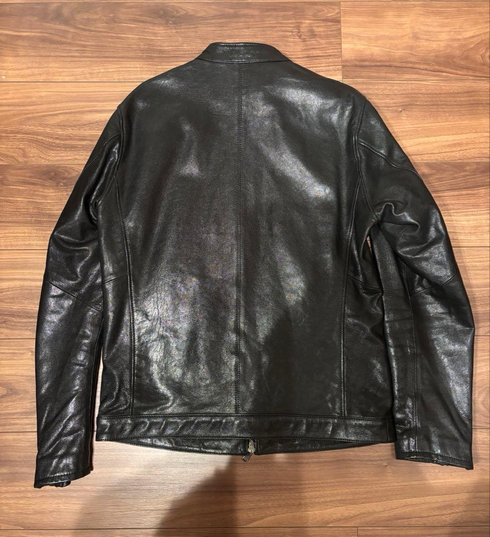 BEAUTY&YOUTH レザーシングルライダースジャケット L ブラック